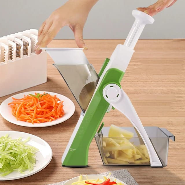 Mandoline Slicer for Kitchen, 5 in 1 Vegetable Slicer Cutter