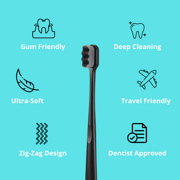 (Pack Of 2) Ultra Soft Nano ToothBrush
