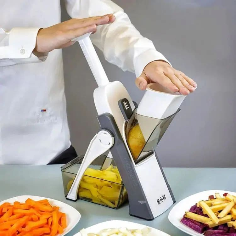 Mandoline Slicer for Kitchen, 5 in 1 Vegetable Slicer Cutter