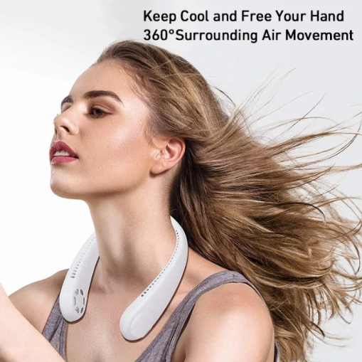 Portable Rechargeable Neck Fan