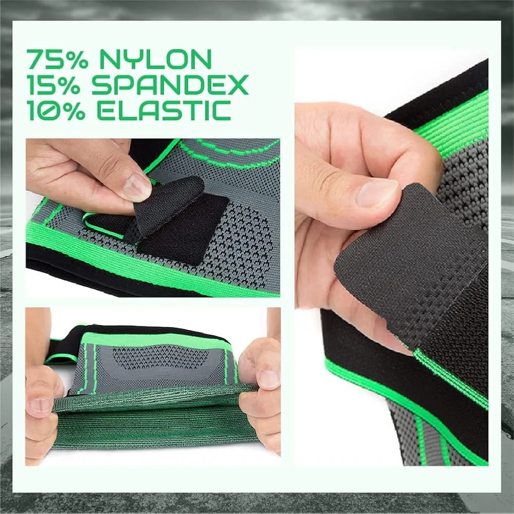 Pack of 2 – Adjustable 3D Knee Support Bands for Both Legs | Pain Relief & Injury Protection