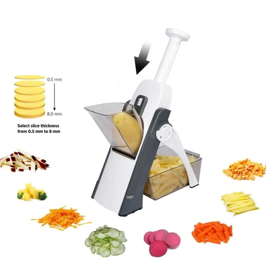 Mandoline Slicer for Kitchen, 5 in 1 Vegetable Slicer Cutter